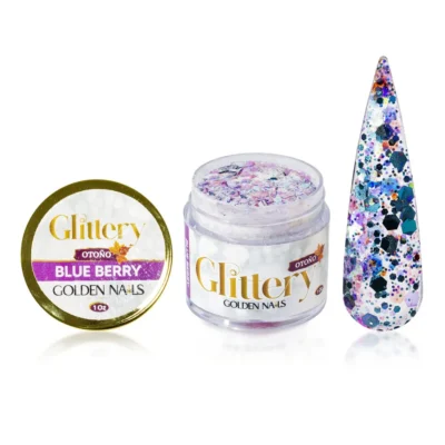 Glittery Blue Berry