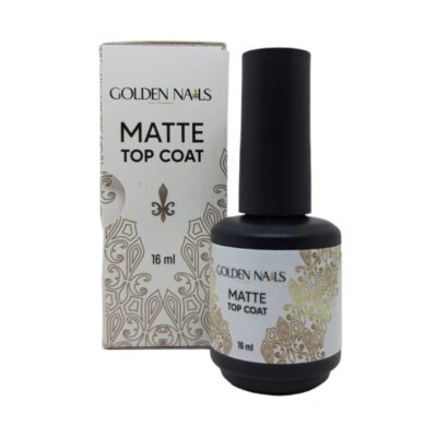 Matte Top Coat Golden Nails