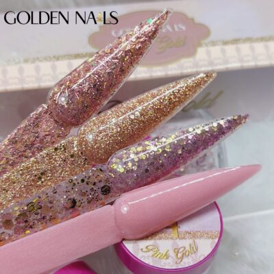 Acrílicos 4 pz Pink Gold