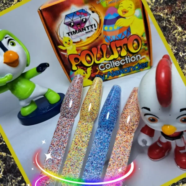 atpollito Acrílicos de 4 pz Pollito