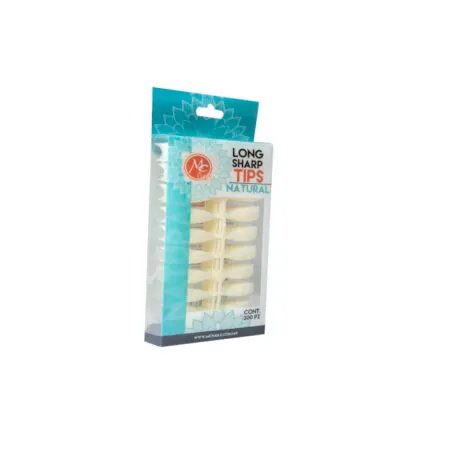 Tips Long Sharp 200 pz Natural