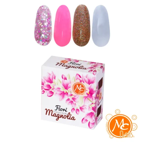magnoliamc Acrílicos de 4 pz Fiori Magnolia