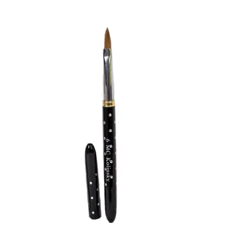 picnlebr6mc Pincel Kolinsky Black Rock #6