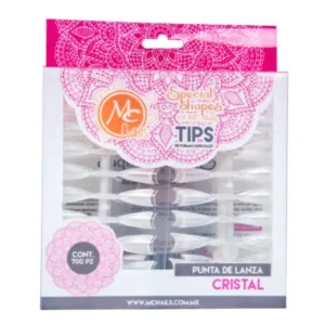 Tips 700 pz Punta de Lanza Cristal