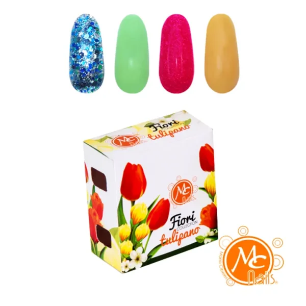 rulipanomc Acrílicos de 4 pz Fiori Tulipano