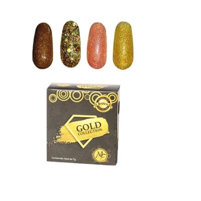 Acrílicos de 4 pz MC Nails Gold