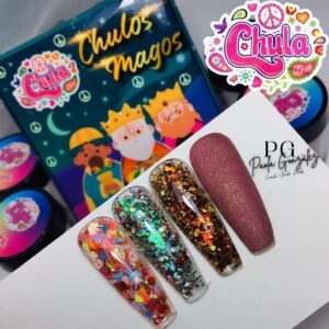 Acrílicos de 4 pz Chula Nails Chulos Magos
