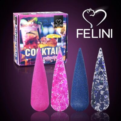 Acrílicos de 4 pz Felini Cocktail