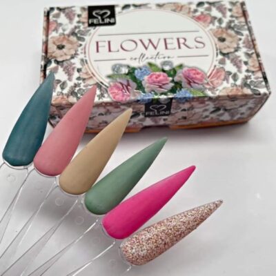 Acrílicos de 6 pz Felini Fowers