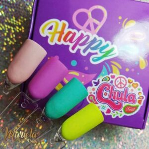 Acrílicos de 4 pz Chula Nails Happy