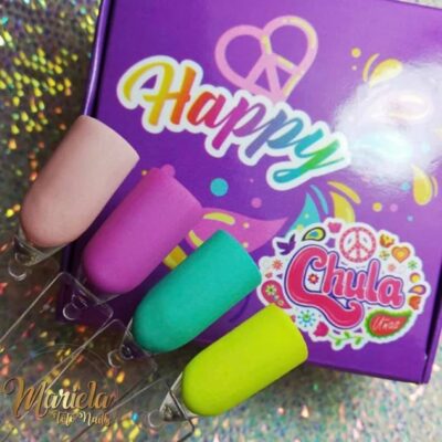 Acrílicos de 4 pz Chula Nails Happy