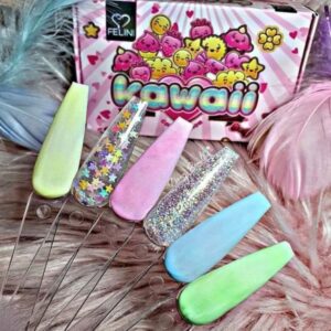 Acrílicos de 6 pz Felini Kawaii