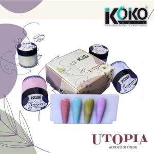 kokoutopia Acrílicos de 4 pz Koko Utopía