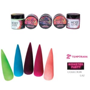 monsterpartyal Acrílicos de 5 pz AcryLove Monster Party