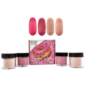 sugar rush Acrílicos de 4 pz AcryLove Sugar Rush