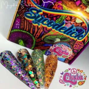 Acrílicos de 4 pz Chula Nails Sycodelic