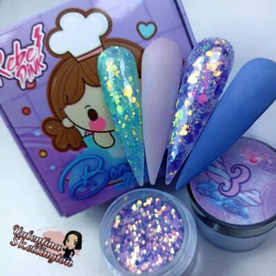 Acrílicos de 4 pz Rebel Pink Bom Bom