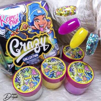 Acrílicos de 4 pz Rebel Pink Crazy