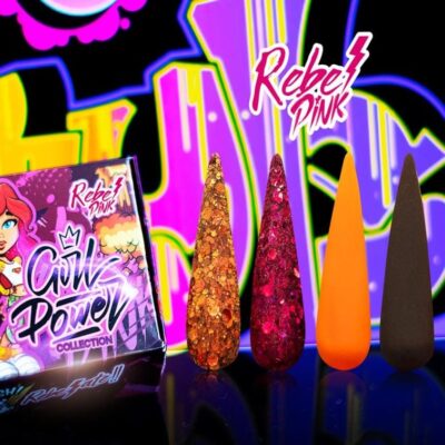 Acrílicos de 4 pz Rebel Pink Girl Power