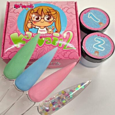 Acrílicos de 4 pz Rebel Pink Kawaii 2