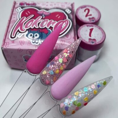 Acrílicos de 4 pz Rebel Pink Kokoro