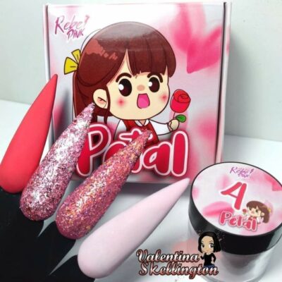 Acrílicos de 4 pz Rebel Pink Petal