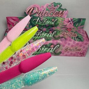 Acrílicos de 5 pz Princess Tropical