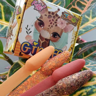 Acrílicos de 4 pz Rebel Pink Giraffe