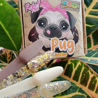 Acrílicos de 4 pz Rebel Pink Pug