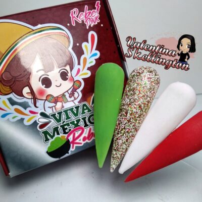 Acrílicos de 4 pz Rebel Pink Viva México